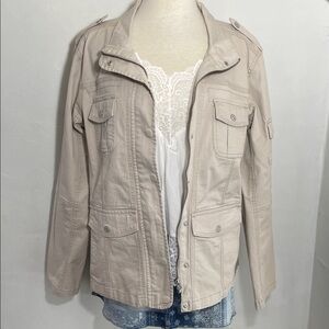 Kensie Khaki Utility Jacket XL